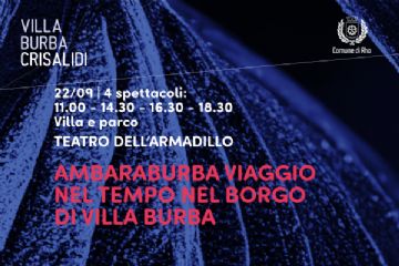 Grafica Villa Burba Crisalidi - Ambaraburba - viaggio nel tempo nel borgo di  Villa Burba