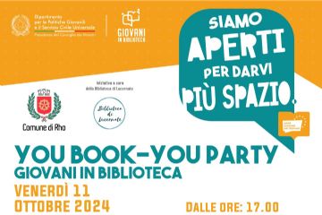 Locandina dell'evento You Book - you Party - giovani in biblioteca