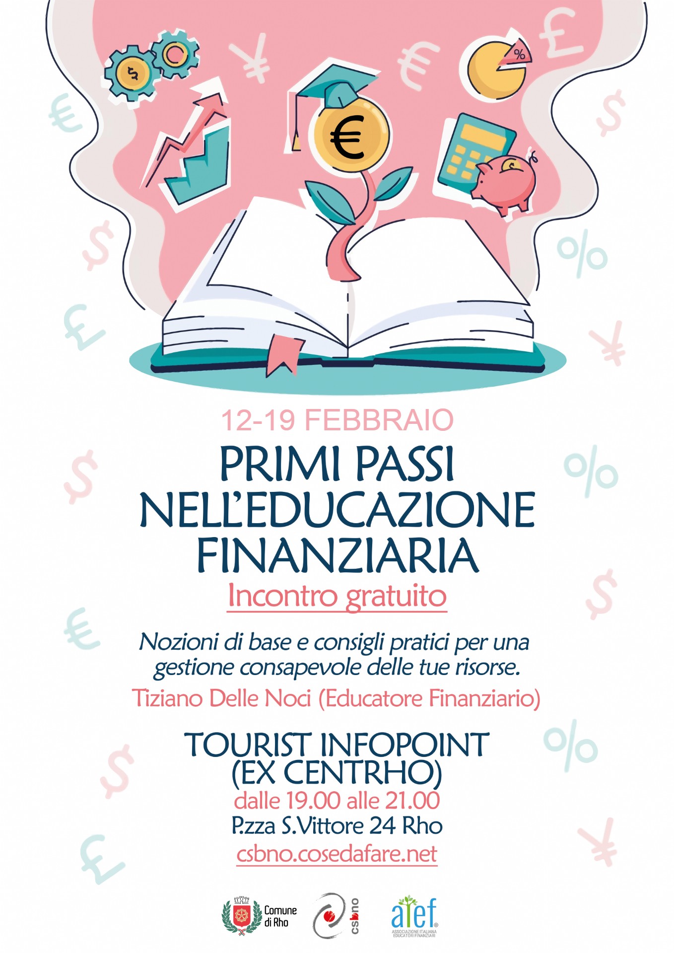 12 febbraio Primi Passi nell'educazione finanziaria incontro gratuito