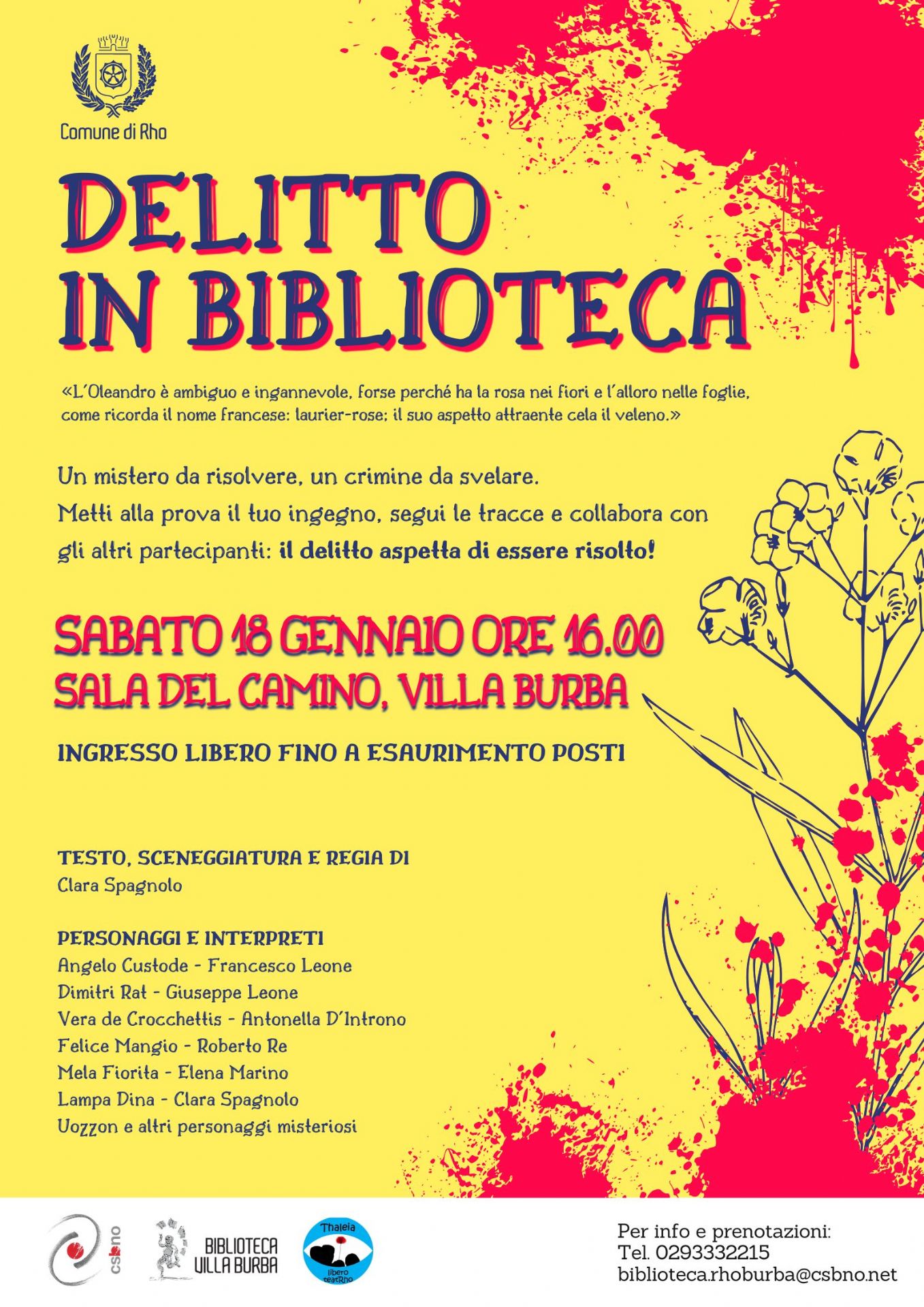 locandina Delitto in Biblioteca