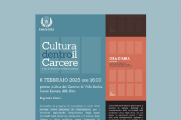 Cultura dentro il carcere. Presentazione dei racconti "Ora d'aria" .8 febbraio ore 16.00 Presso La Sala del Camino  di villa Burba(ingresso libero)