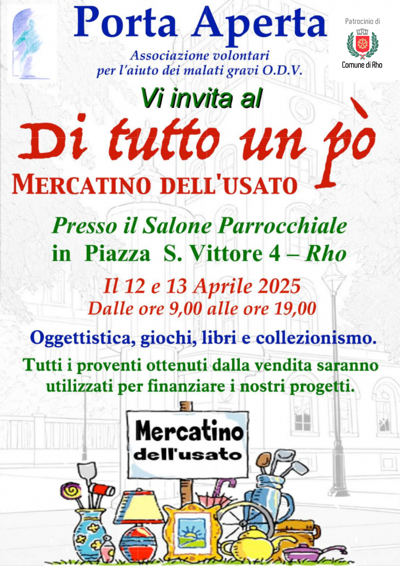 locandina evento Porta aperta Di tutto un pò mercatino dell'usato