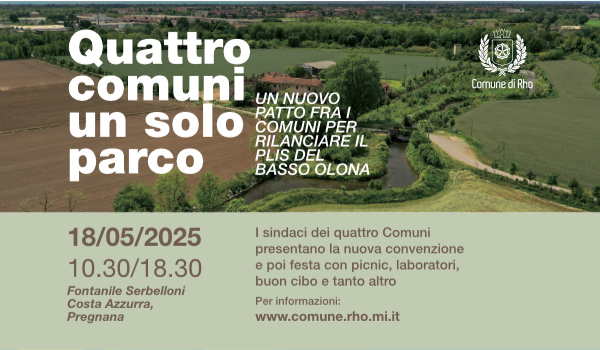 Quattro comuni un solo parco Un nuovo patto fra i comuni per il rilanciare il PLIS del Basso Olona
