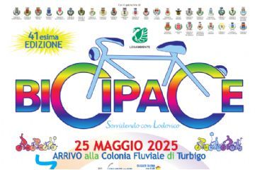 particolare della locandina BICI PACE  25 maggio 2025