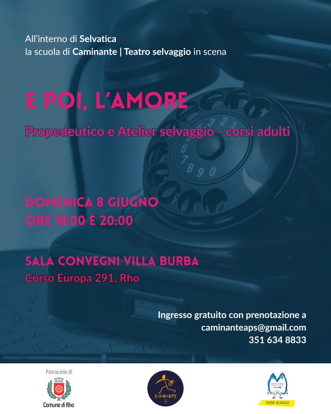 locandina titolo sede orario 