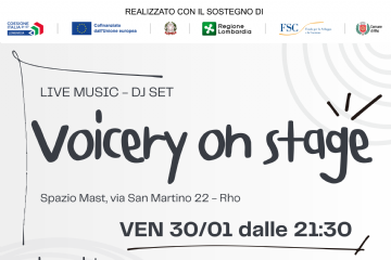 locandina Voicery on stage con elenco dei musicisti