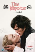 locandina film cime tempestose Margot Robbie nel ruolo di Cathy e Jacob Elordi in quello di Heathcliff