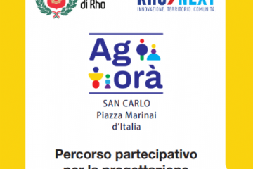 Locandina Agorà - Percorso partecipativo per la programmazione di piazza Marinai d'Italia.