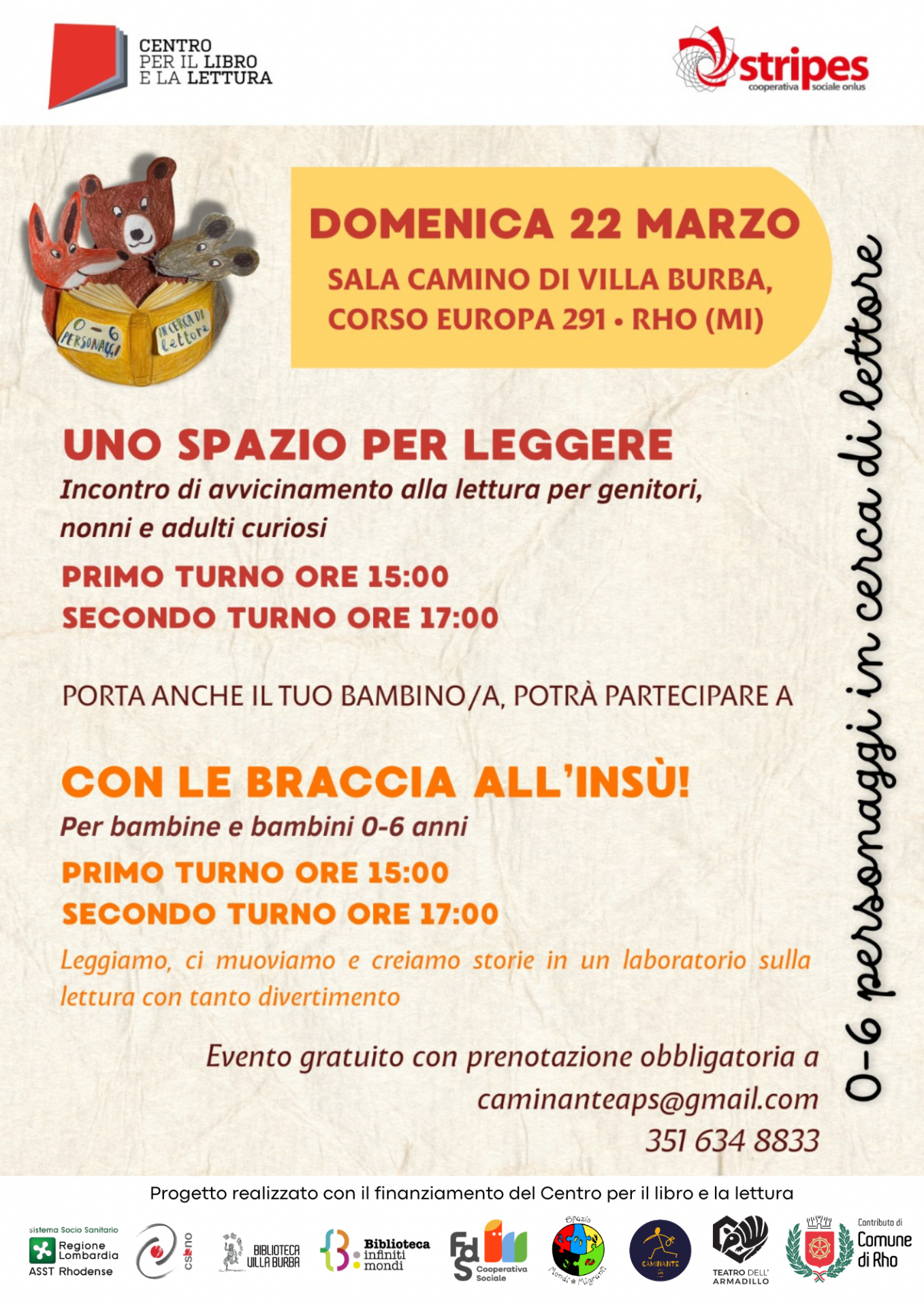 locandina con titolo e programma