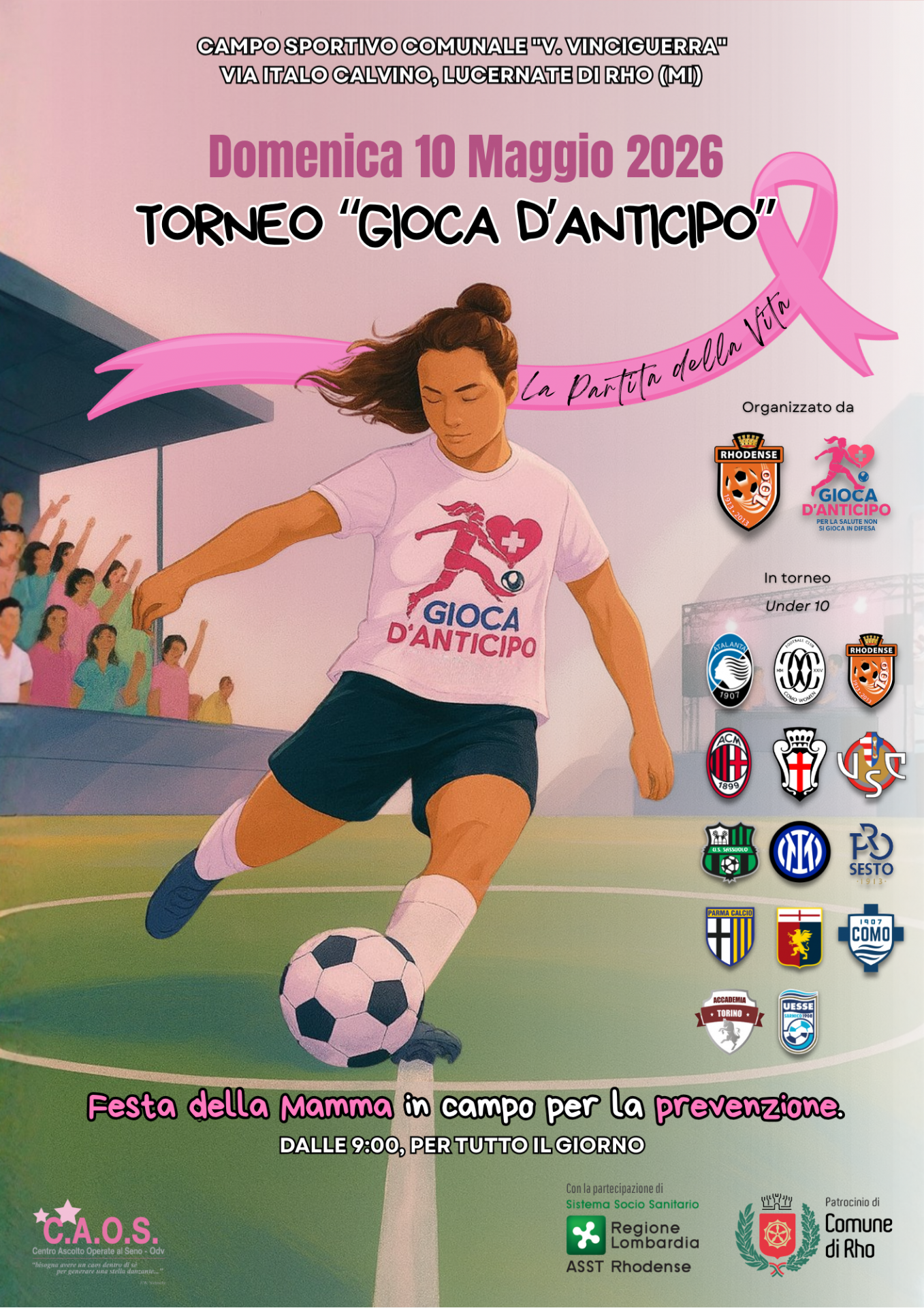 locandina 10 maggio 2026 Torneo Gioca d'anticipo Ragazza  che gioca a calcio