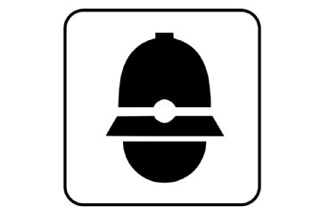 immagine disegnata in bianco e nero sagoma polizia locale