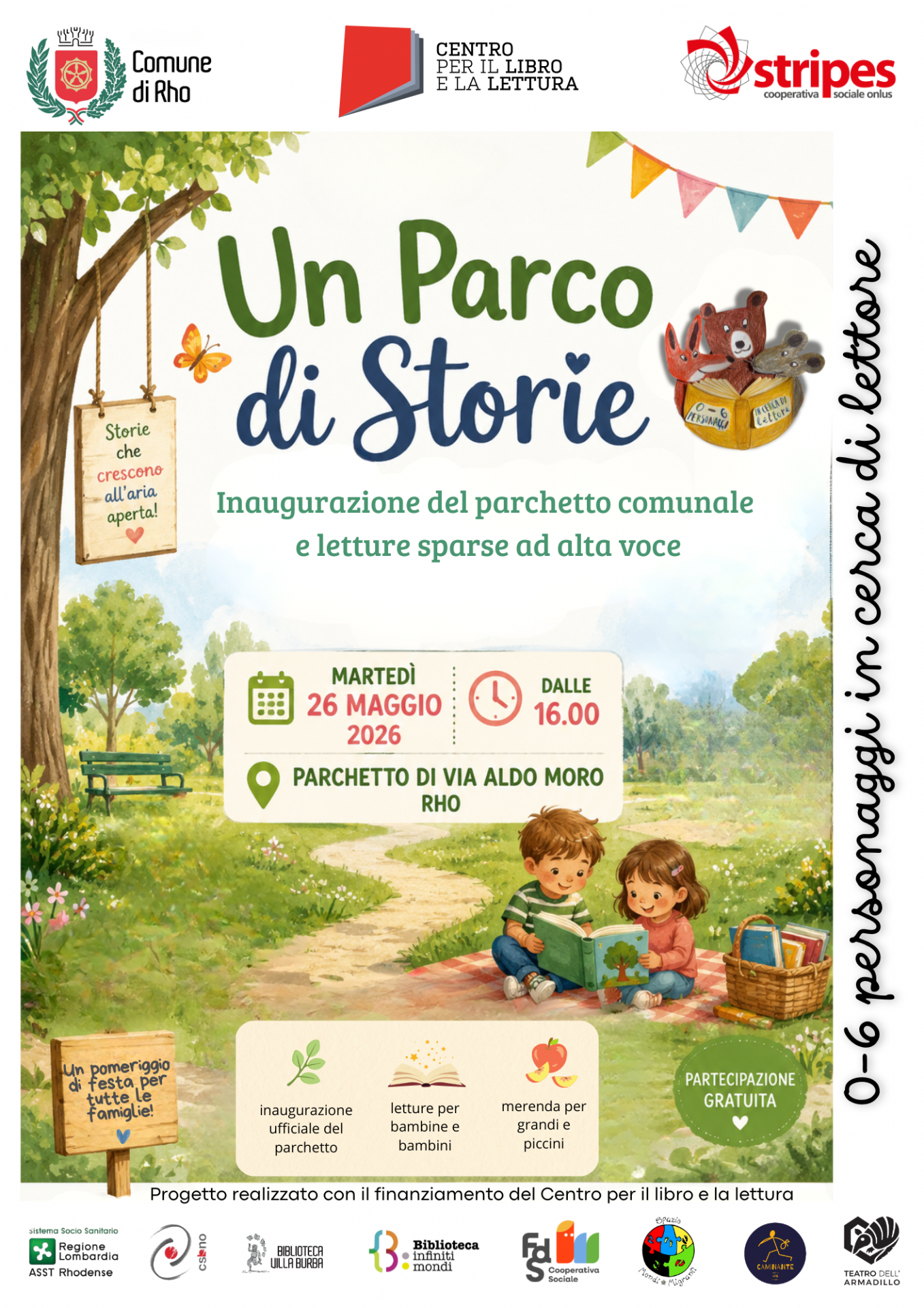 Locandina Inaugurazione parco via Aldo Moro