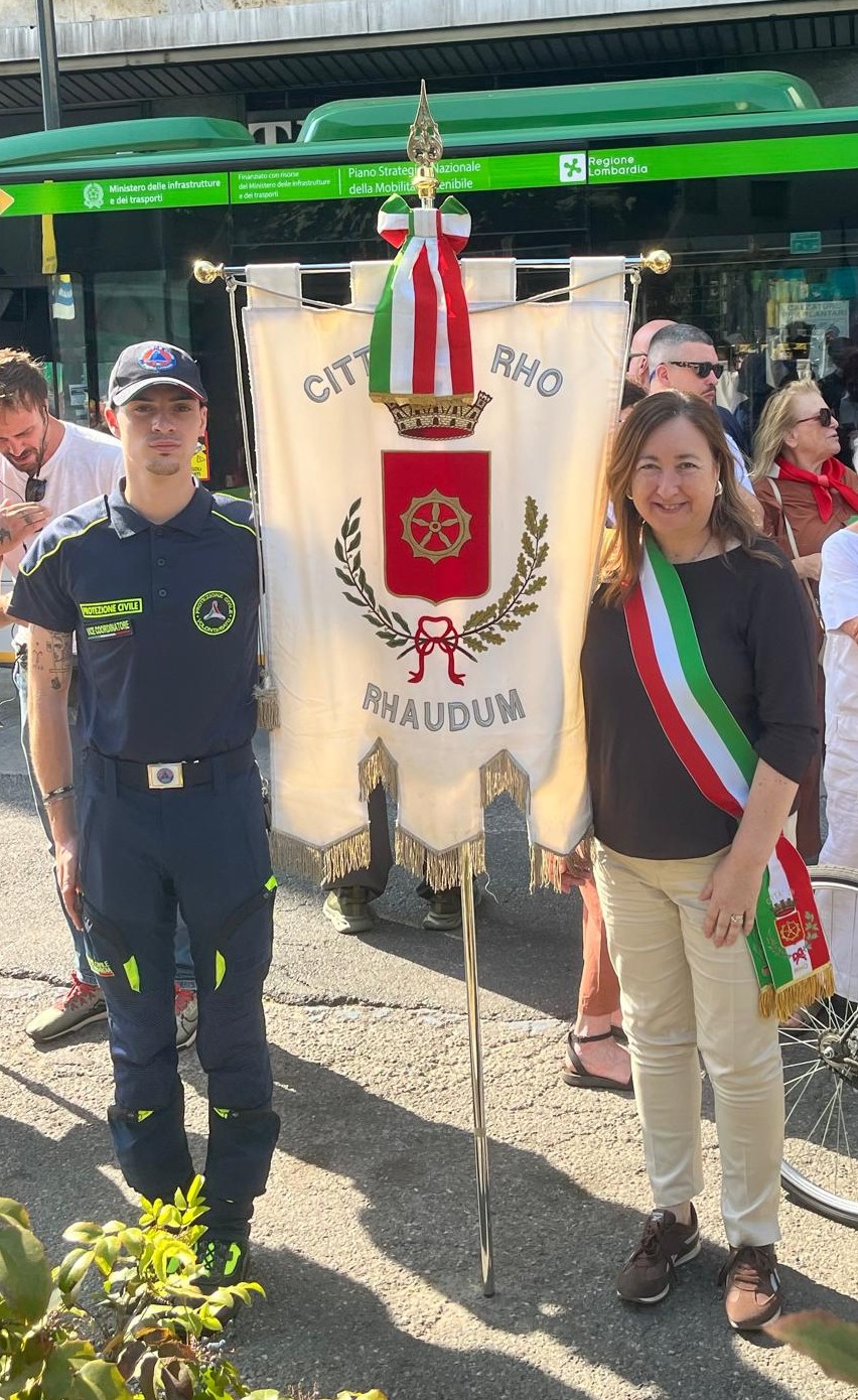 Il Vicesindaco Maria Rita Vergani alle commemorazioni in piazzale Loreto a Milano