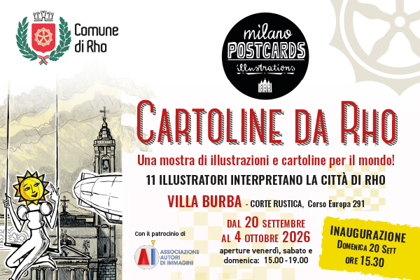 locandina cartoline da Rho