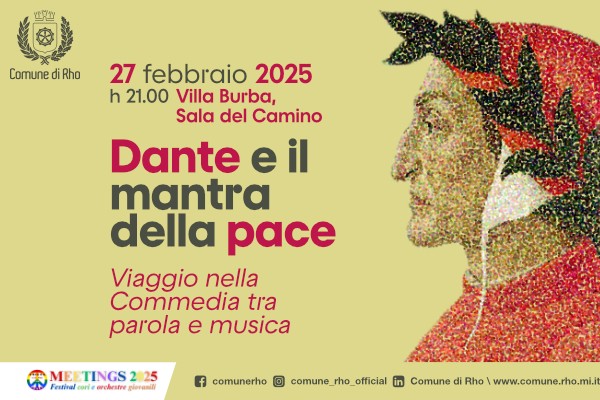 locandina 27 febbraio 2025 Dante e il mastra della pace