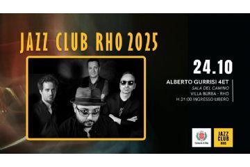 Jazz club Rho 2025 riquadro in giallo con  Gianni Virone, Gianni Denitto, Alberto Gurrisi e Ruben Bellavia
24.10 Alberto Gurrisi 4ET Sala del Camino Villa Burba - Rho h 21.00 Ingresso Libero. Due loghi: Comune di Rho e Jazz club Rho
Ruben Bellavia – batteria
