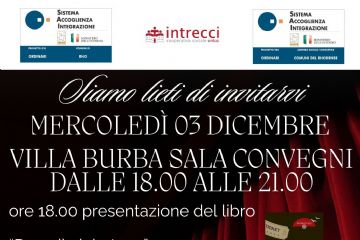 Locandina presentazione del libro "Dove il cielo tace"