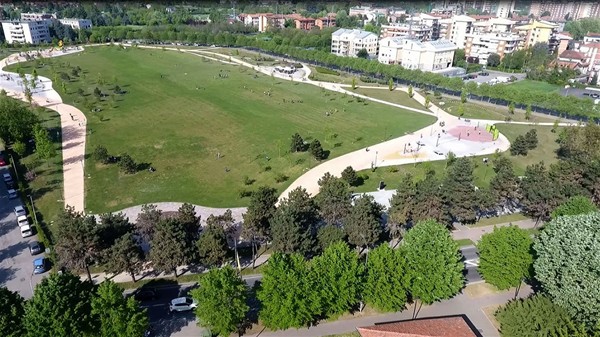 vista dall'alto di parco Europa