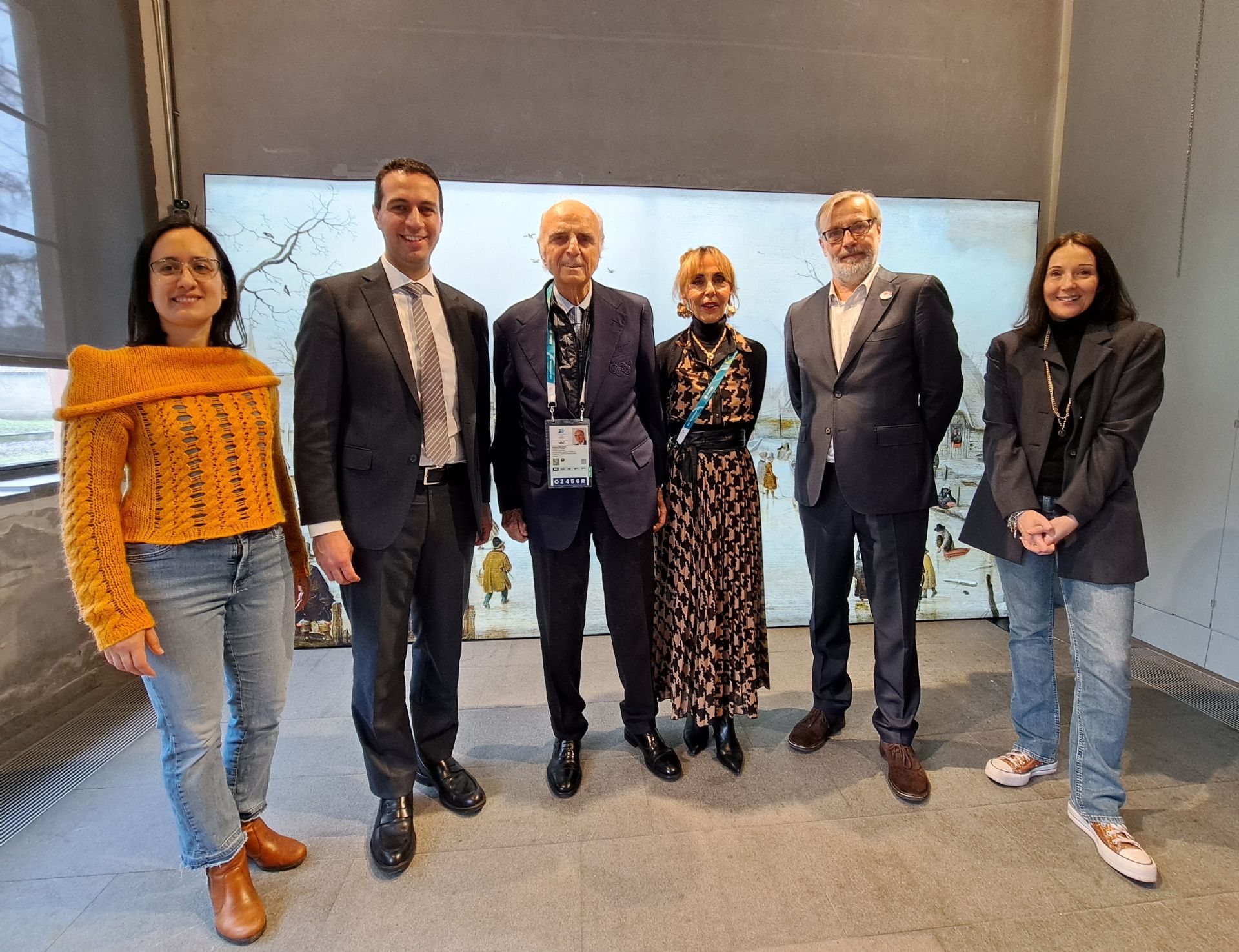 Nella foto da sinistra Valentina Giro, Andrea Orlandi, Mario Pescante, Michael Stibbe e Alessandra Borghetti