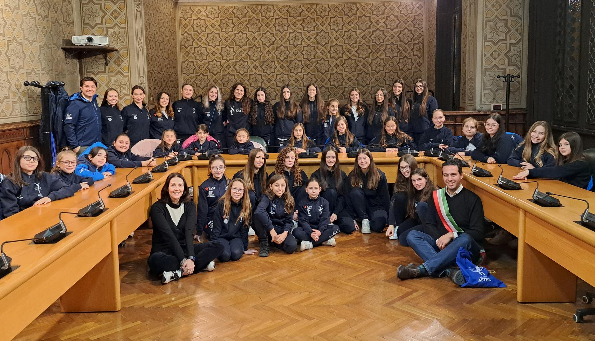 ASTER in visita in Municipio