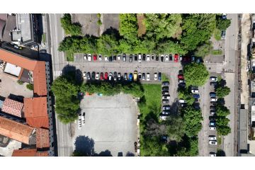 Foto con il drone parcheggio pre lavori