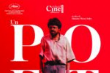 locandina del film Un Poeta immagine del protagonista in piedi