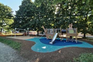 il gioco Scivolo a forma di nave, al parco Dalmazia