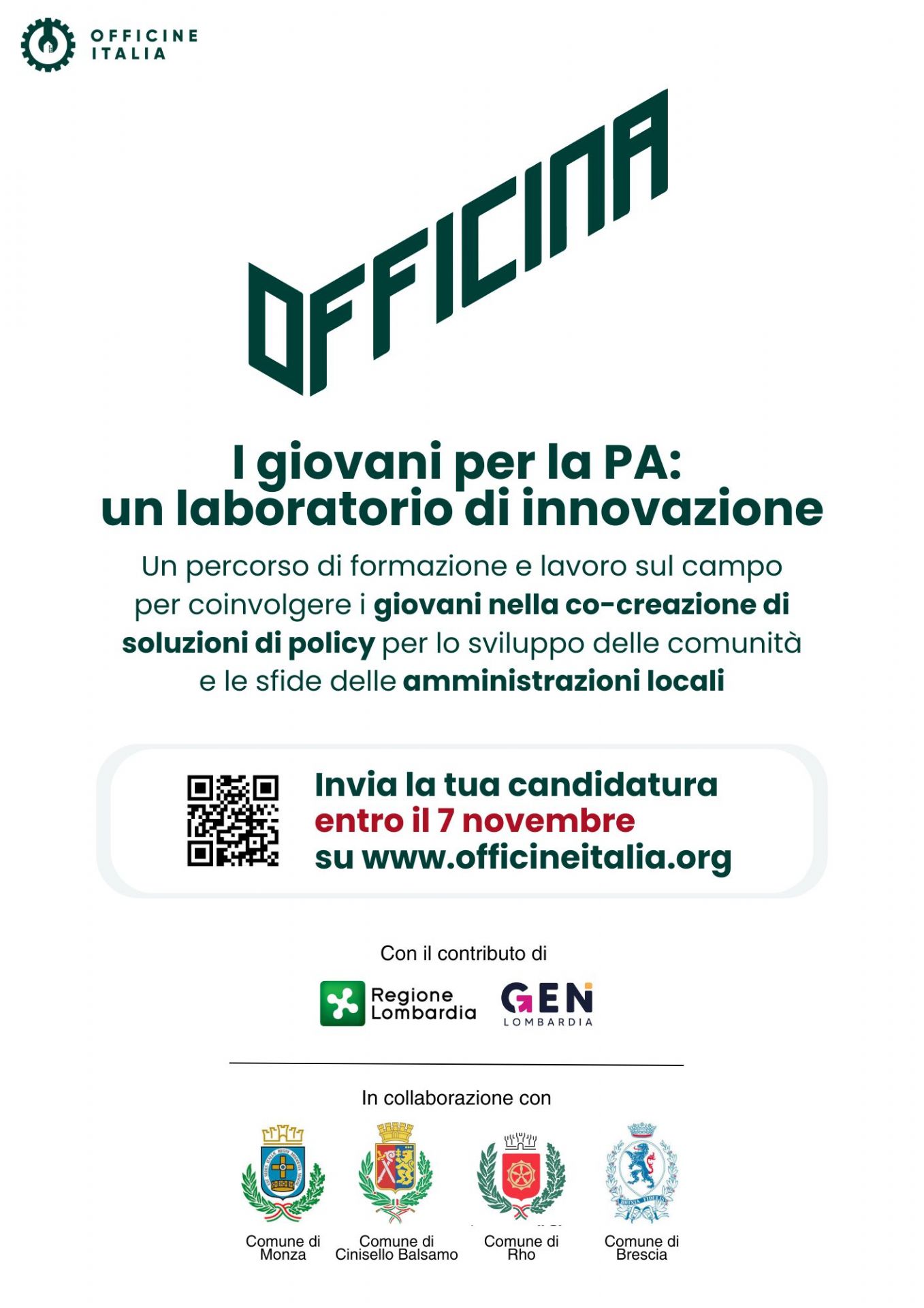Rho partecipa al Progetto Officina per portare i giovani nelle PA
