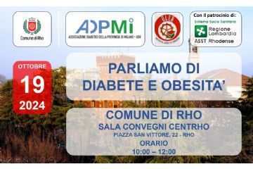 Locandina evento Parliamo di diabete e obesità