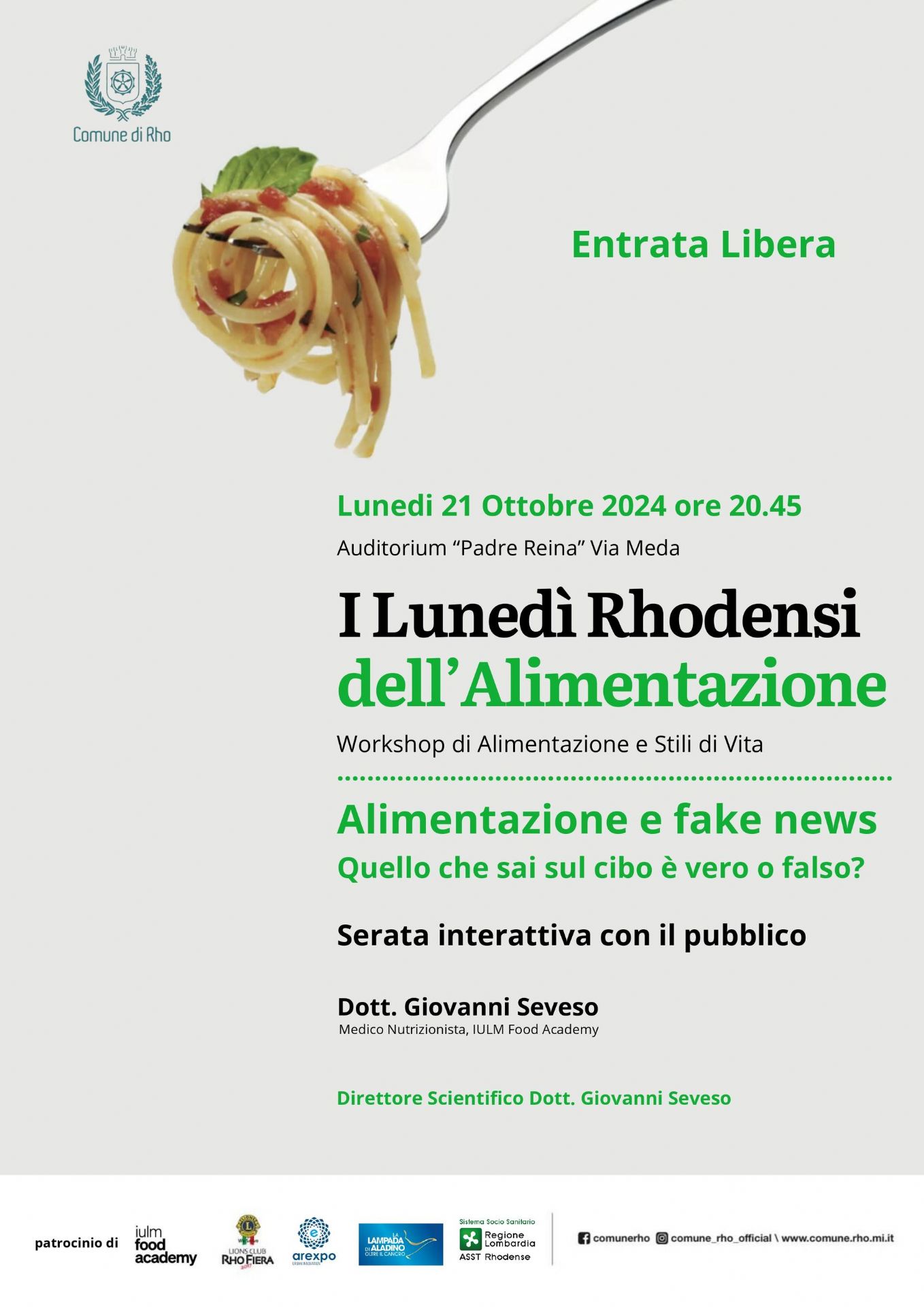 locandina I lunedì rhodensi dell'alimentazione
