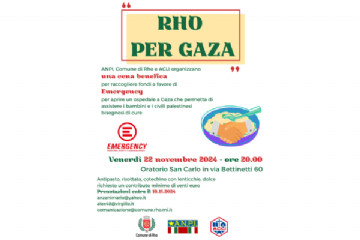 locandina Rho per Gaza