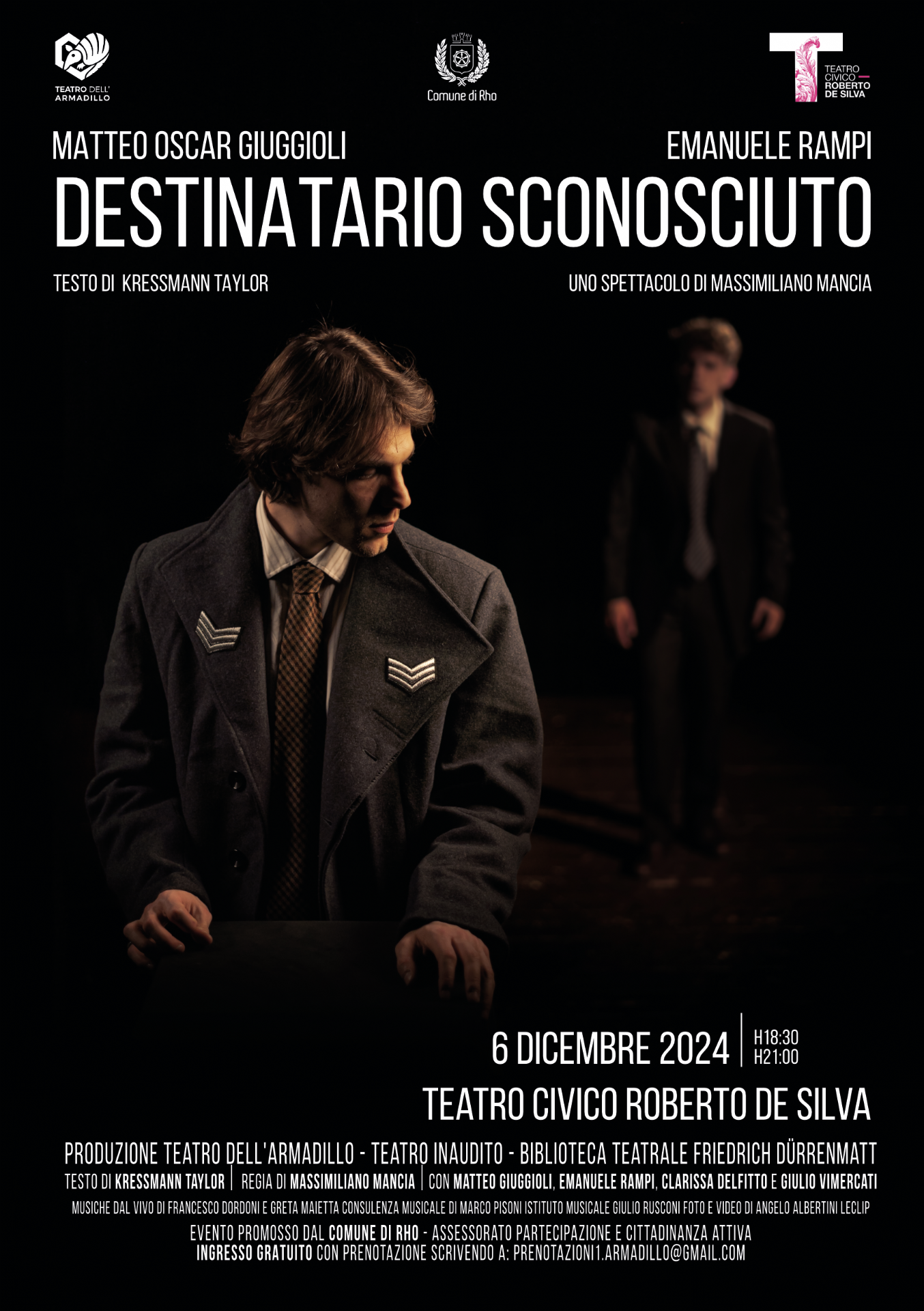 locandina evento Destinatario sconosciuto