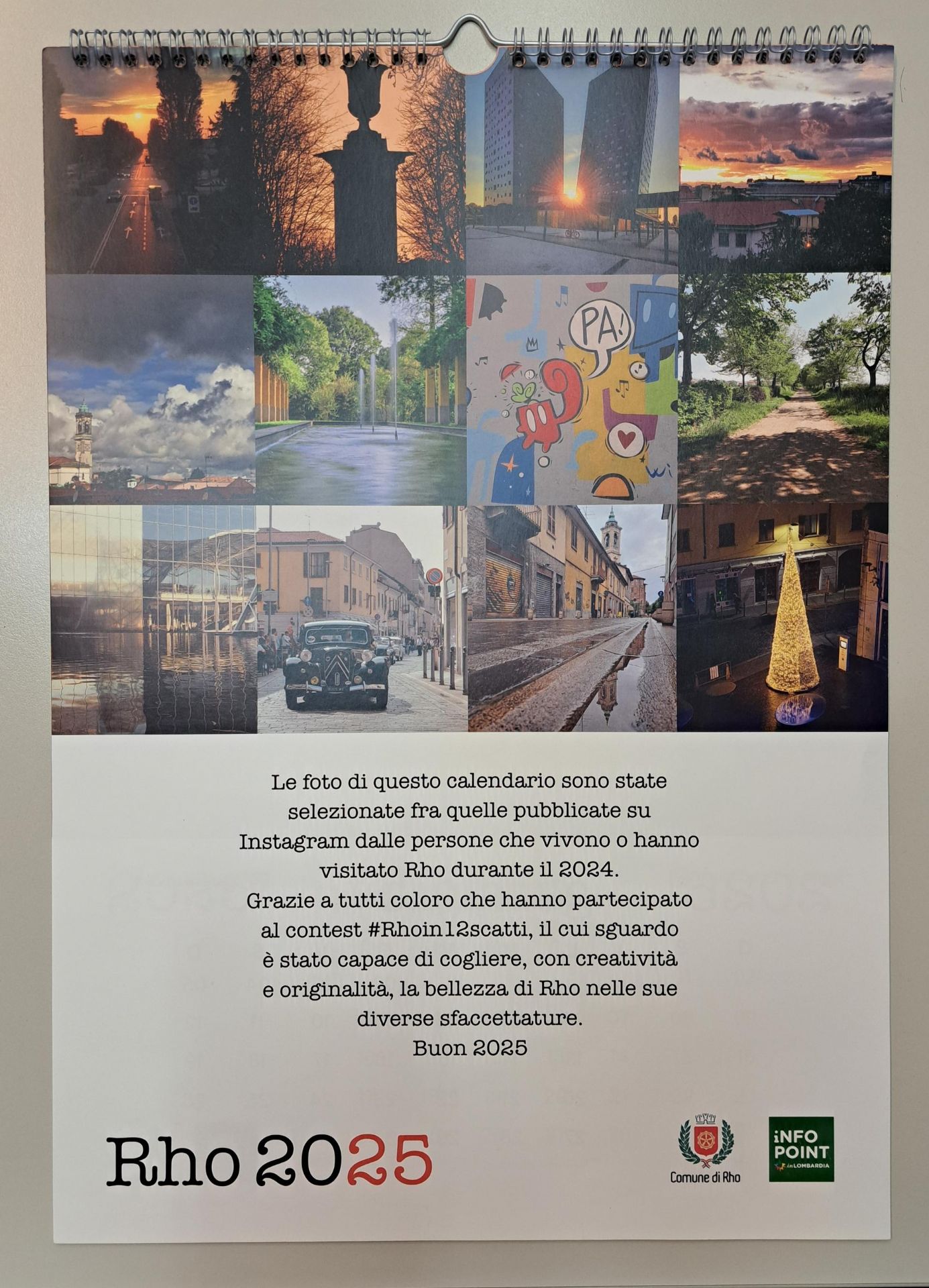 calendario 2025 realizzato dal Tourist Infopoint