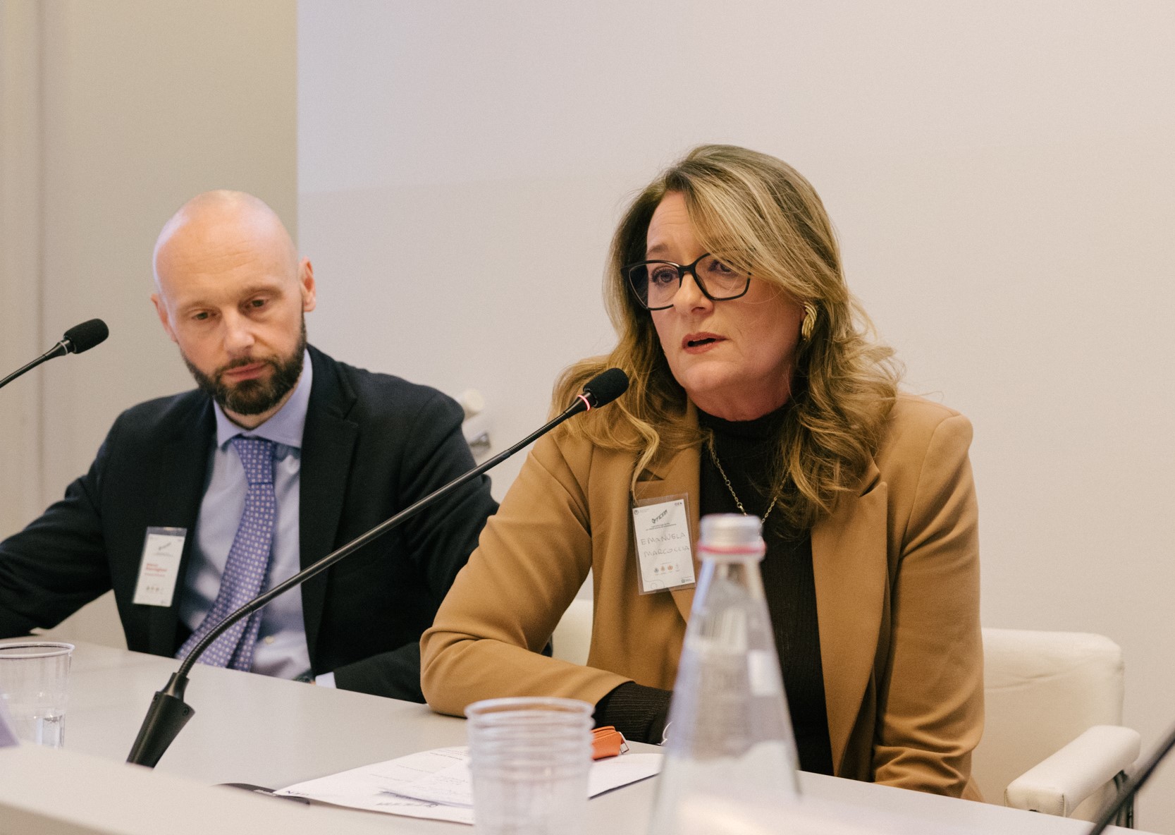 Nella foto la dirigente Emanuela Marcoccia al lancio del programma a Milano