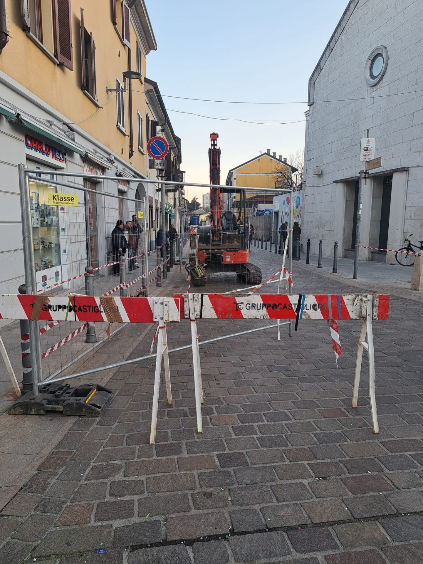 L'area che sarà interessata dallo scavo