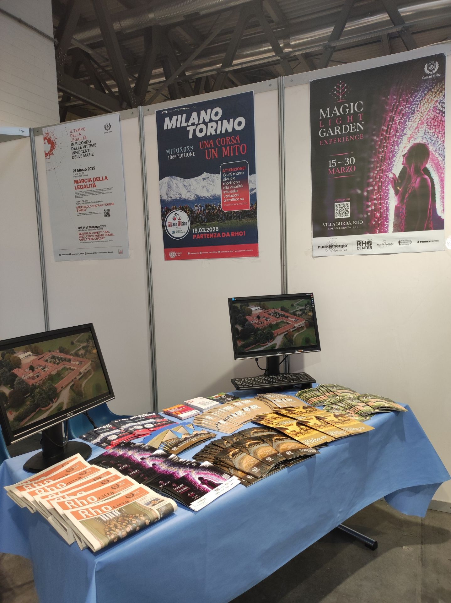 Nella foto lo stand allestito al padiglione 20, numero S16