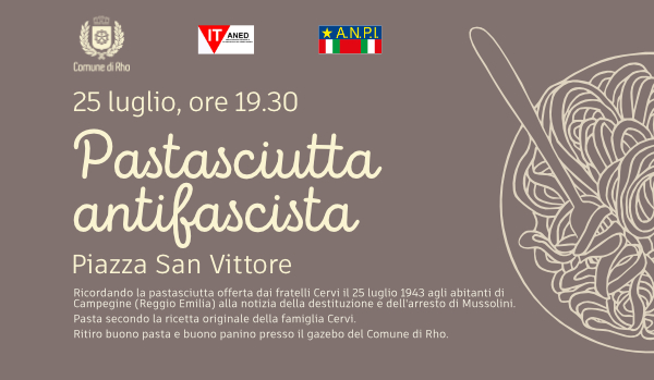 pastasciutta antifascista  disegno piatto di spaghetti