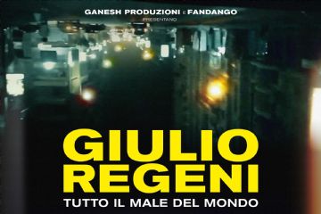 locadandina film Giulio Regeni sullo sfondo notte con luci della città
