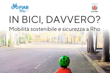locandina della serata in Bici davvero. Bambino in bicicletta