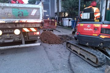 Lo scavo avviato da Duereti in via San Carlo