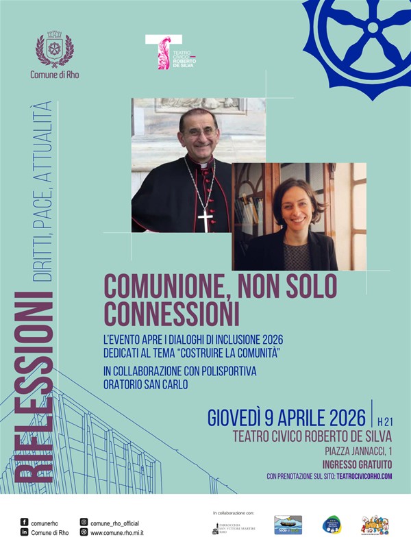 Locandina Riflessioni  foto  monsignor Mario Delpini e Cristina Arcidiacono