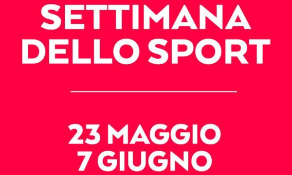 Locandina della Settimana dello Sport 2026 dal 23 maggio al 7 giugno.