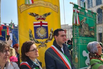 Andrea Orlandi con i sindaci