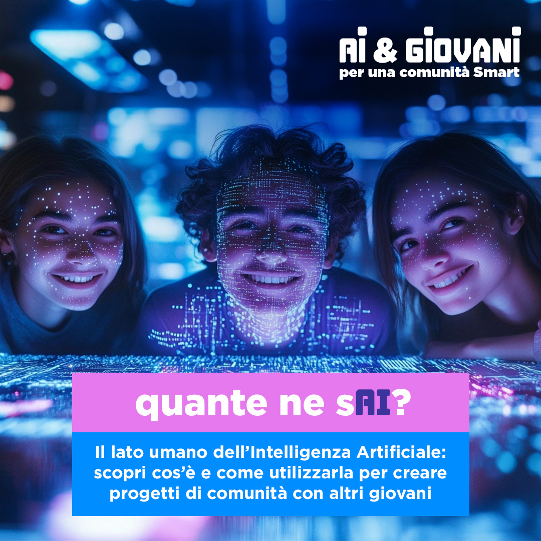 tre giovani AI&Giovani per una comunità smart