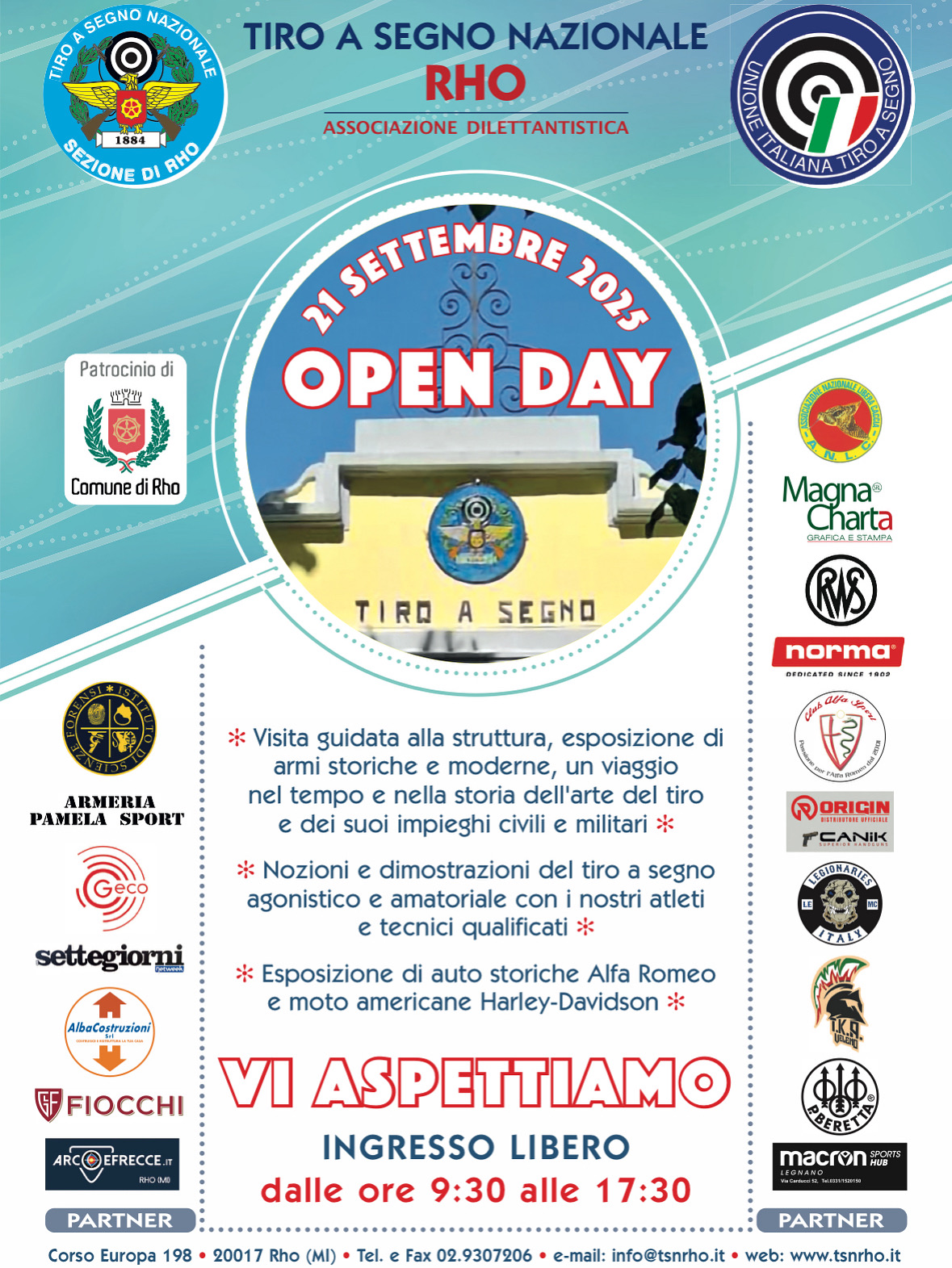 locandina 21 settembre Open Day Tiro a segno