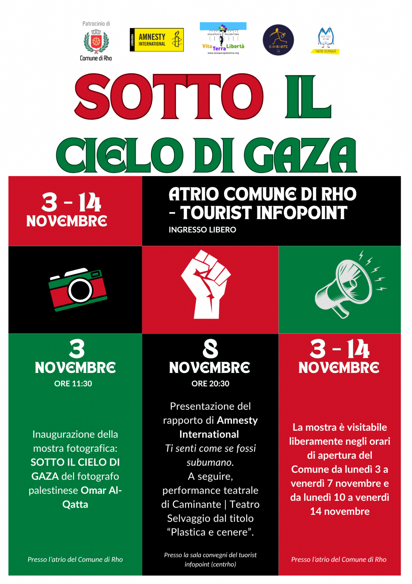 Locandina Sotto il cielo di Gaza