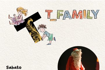 scena con attore travestito da Babbo Natale