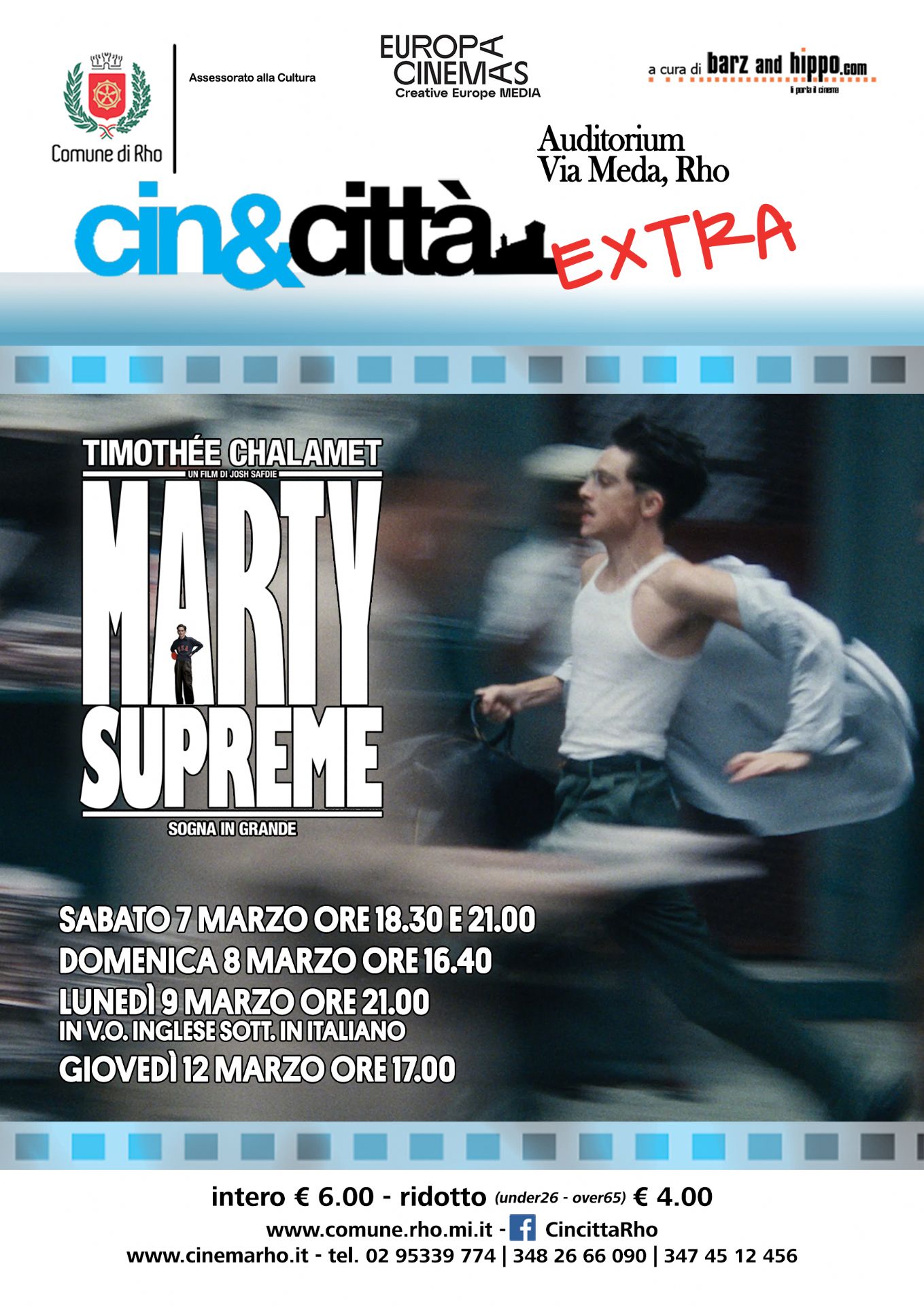 locandina del film protagonista che corre