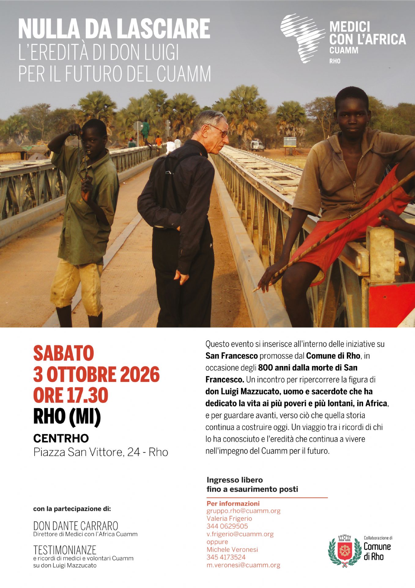 locandina Nulla da lasciare Medici con l'Africa