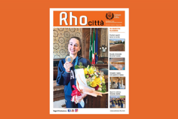 prima pagina del periodico Rho città: volto sorridente di Laura Paris, medaglia di bronzo con le Farfalle Azzurre alle Olimpiadi di Parigi